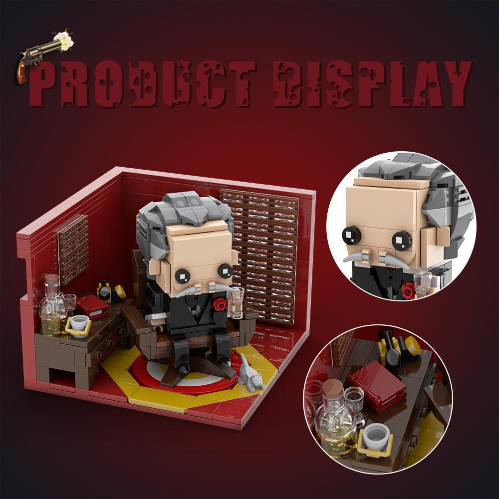 Gobricks MOC Крестный отец Вито Андолини Корлеоне Brickheadz Строительные блоки Аниме Фигурка Кирпичики Игрушки Подарок
