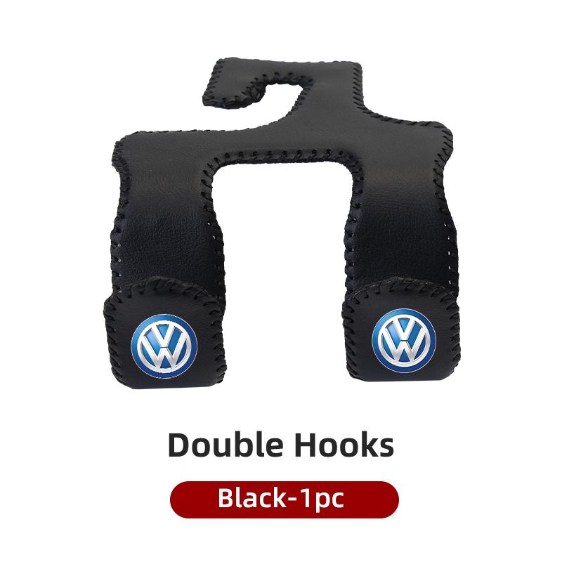 Double Hooks Fastener For Automotive Leather Seams Storage Practical accessory For VW GTI Polo Passat Scirocco Golf Tiguan Jetta GV37J