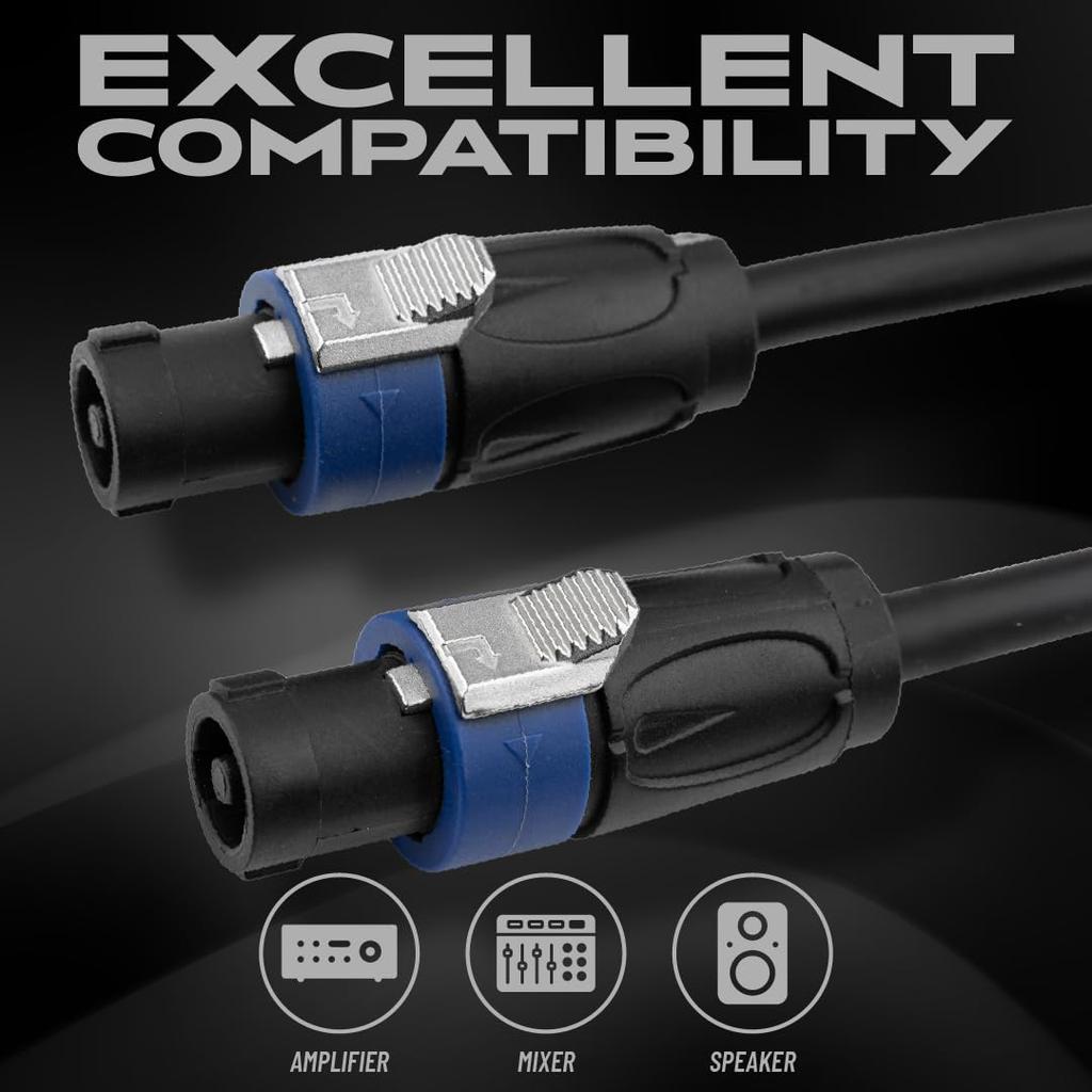 Cableworks от Gator Cases Cableworks Акустический кабель Headliner Series (25 футов Speakon/Speakon) GCWH-SPK-25-2TL []