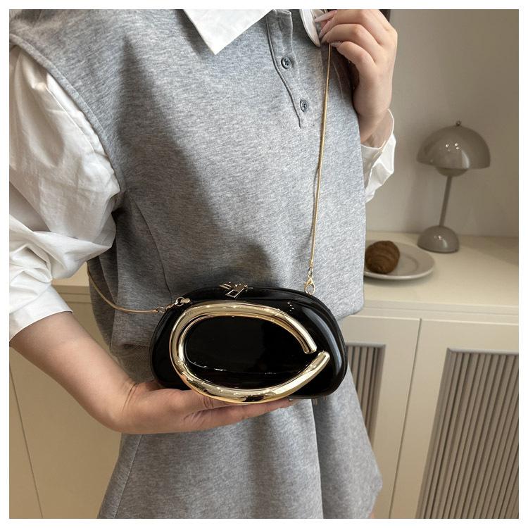 Дизайн Столкновение Цветов Личность Темперамент Мода Цепочка Кроссбоди На Плечо Маленькая Квадратная Женская Сумка