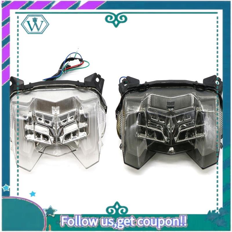 AA92-Motorcycle Rear Tail Light Brake Turn Signals Tail Lights For MT-09 FZ-09 FZ09 MT09 2017- Integrated LED Light M