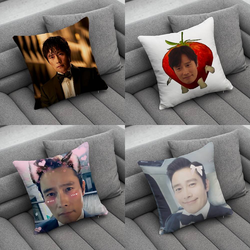 LLee Byung Hun Pink Bow Pillow Case Pillowcase Home Sofa Cushions Car Cushions Pillowcover Office Pillowshell Pillow