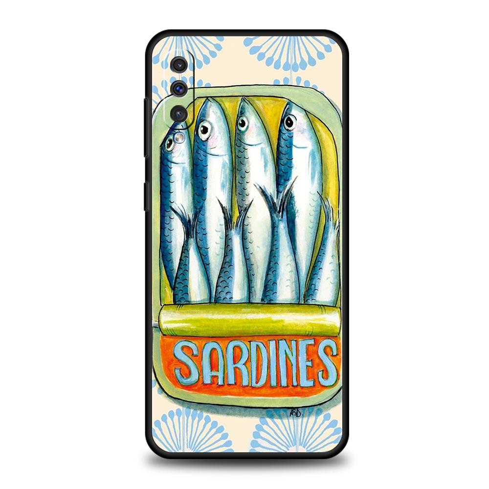Чехол для телефона Sardines Canned для Samsung A56 A36 A26 A24 A12 A14 A16 A50 A70 A20E A22 A30 A40 A34 A54 A42 A52 5G A04s A06