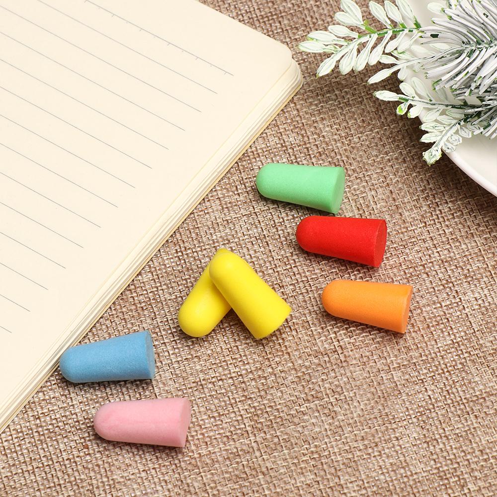 Color Travel Comfort Rebound Soft Hearing Protector Tapered Earplugs Polyurethane Foam Earmuffs