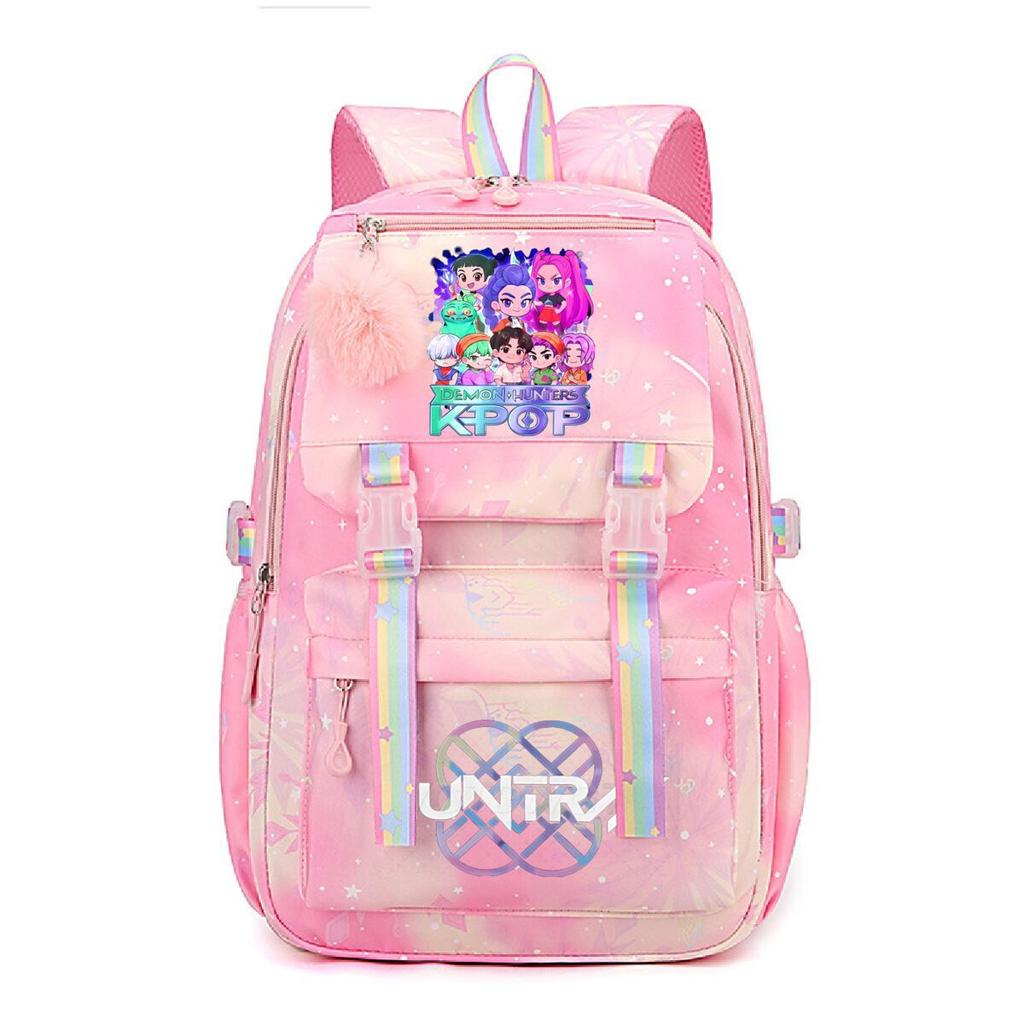 Animation Cartoon Peripheral Printing Korean Version Trend Burden Reduction Backpack Large Capacity Student Leisure Bag