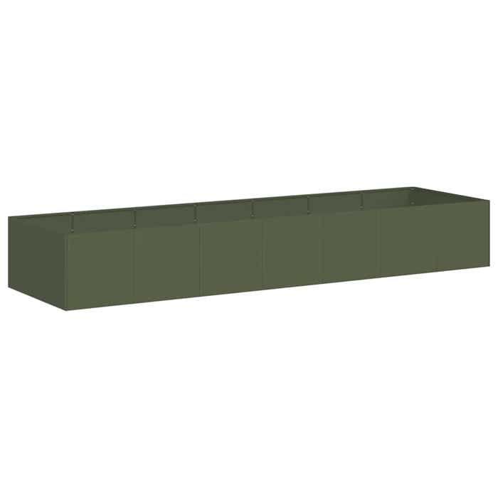 VidaXL Olive Green Planter 280x80x40 Cm Steel 860762