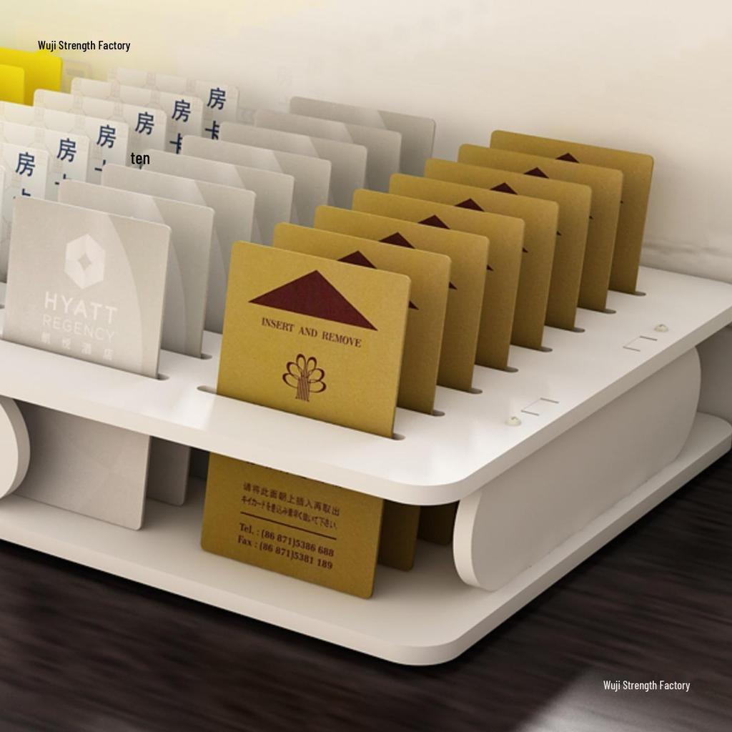 Органайзер-коробка для ключ-карт отеля и визиток с несколькими отделениями