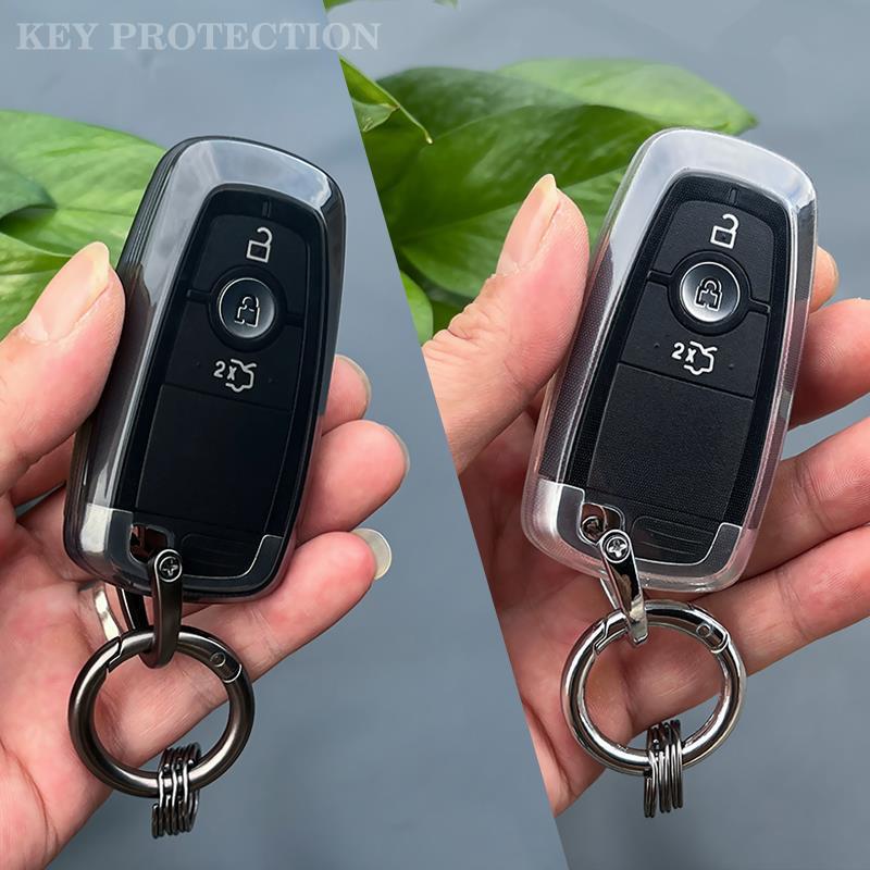 Чехол для ключей, совместимый с моделями Ford: Mondeo, Escort, Edge, Explorer, Electric Mustang, Bronco, Raptor.