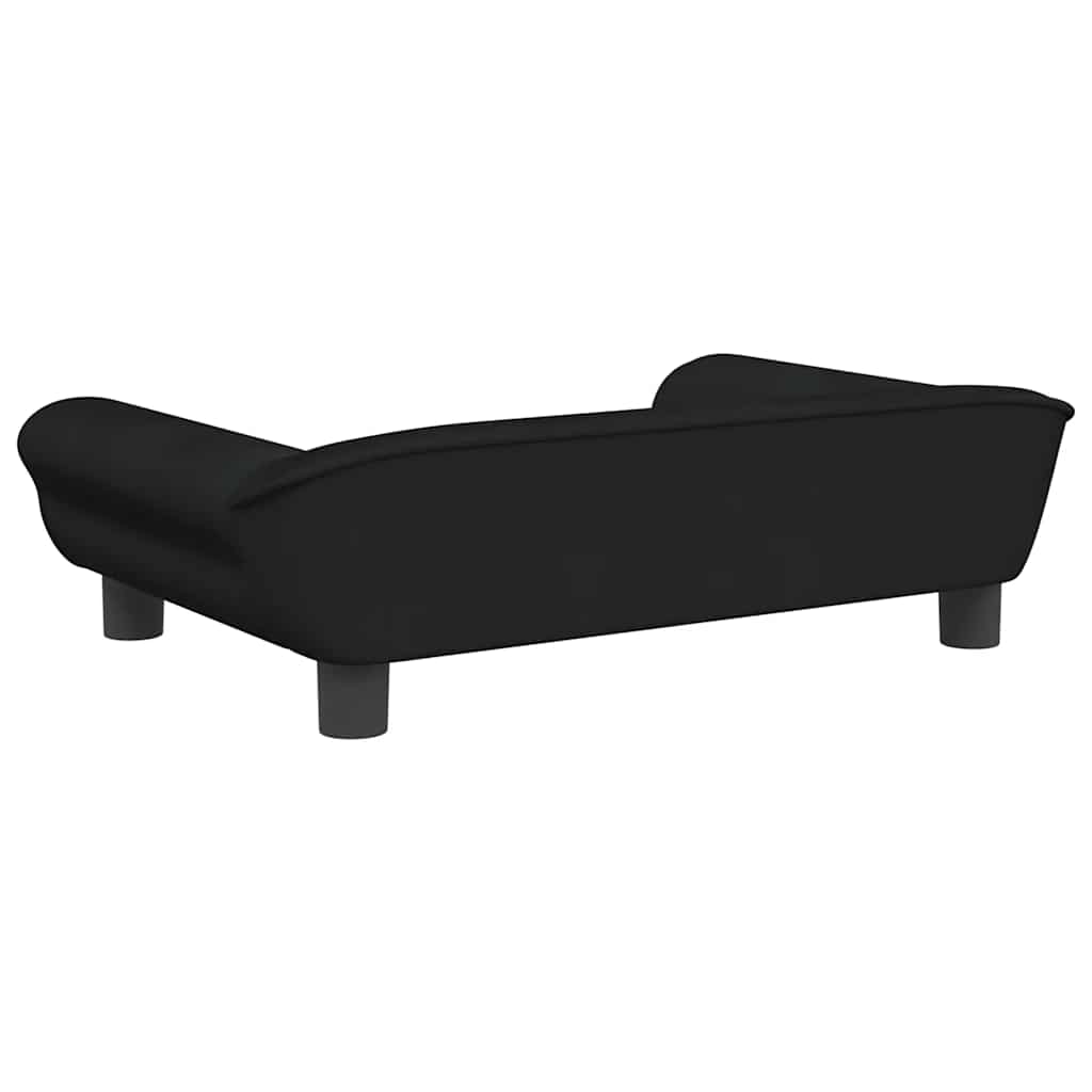 Dog Bed Black 70x48x22 cm Velvet