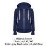 Sweatshirt Casual Warm Cotton Solid Color Long Sleeve Hoodie Sweatshirt for Women