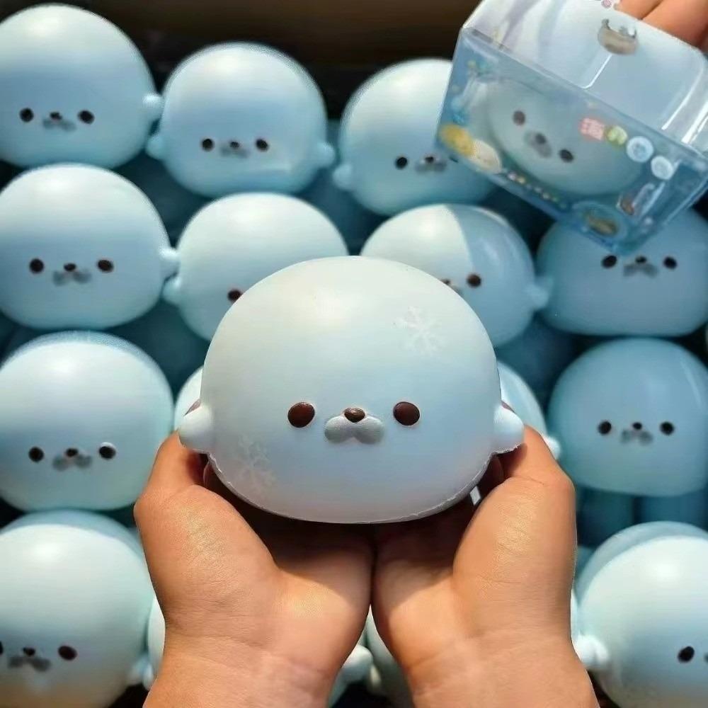 Slow Rebound Seal Squeeze Toys Soft Texture Seal Fidget Toy Seal Squishy Toy Desktop Decoration