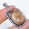 Crazy Lace Agate Handmade 925 Sterling Silver Jewelry Pendant 1.93" W9y19