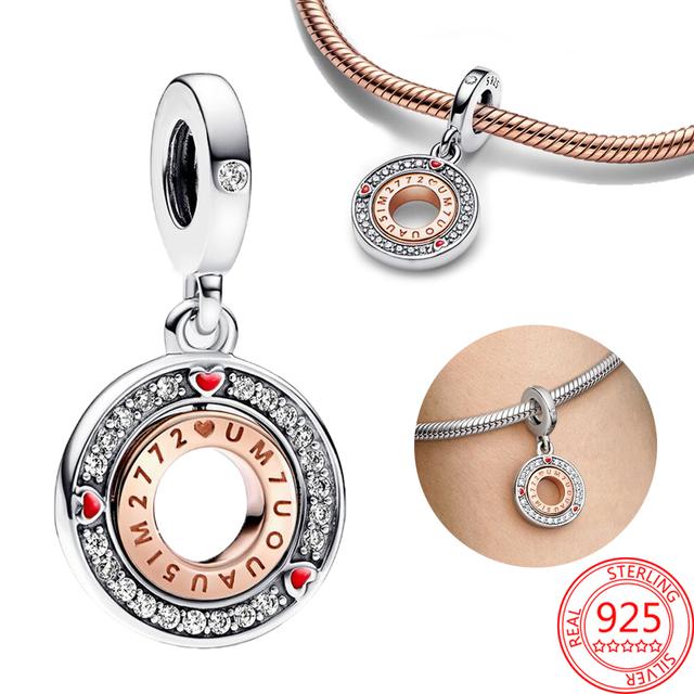 Стерлингового серебра 925 пробы, открывающееся сердце, шоколадная подарочная коробка, подвеска, подходящий браслет, женский ювелирный кулон