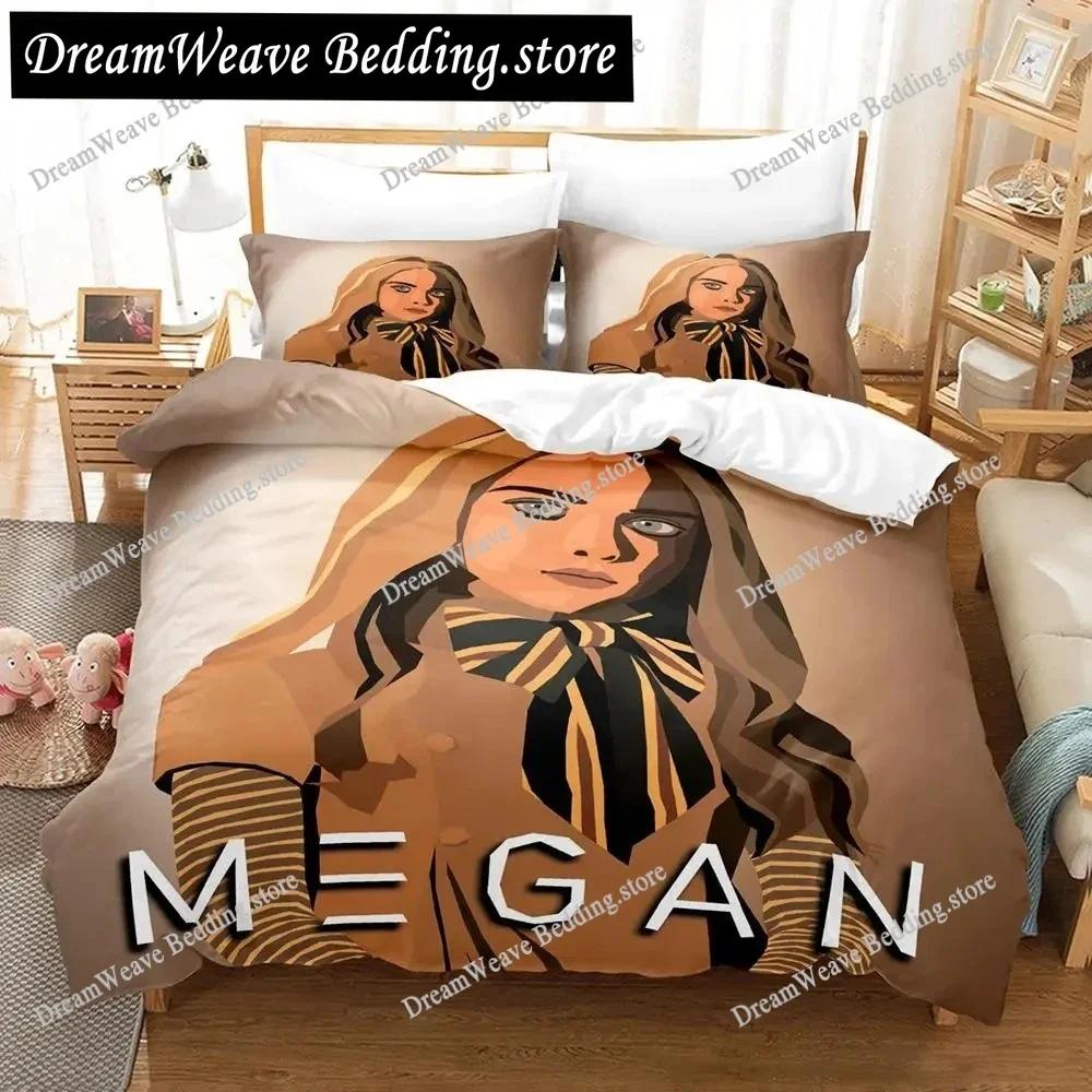 2023 M3GAN Movie Bedding Set Single Twin Full Queen King Size Bed Set Aldult Bedroom Duvetcover Sets 3D Anime Bed Sheet Set963