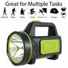 Waterproof Hand Lamp 2 Lighting Modes LED Searchlight New Handheld Lighting  Night Work