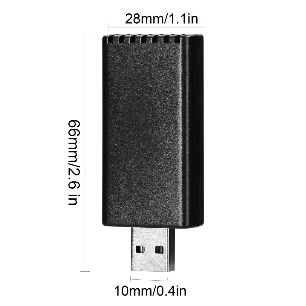 Wireless Carplay Adapter Dongle Car Wired to Wireless Carplay Box USB A USB C Plug & Play Compatible with Factory Wired