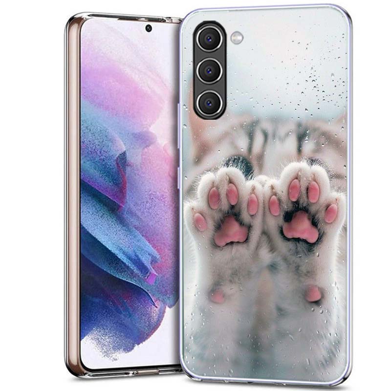 Розовый чехол для телефона с кошкой для Samsung A54 A14 A24 A34 A17 A37 A57 A55 A35 A25 A15 A13 A23 A33 A53 A07 A05S A04S A03 A73 Galaxy Нет