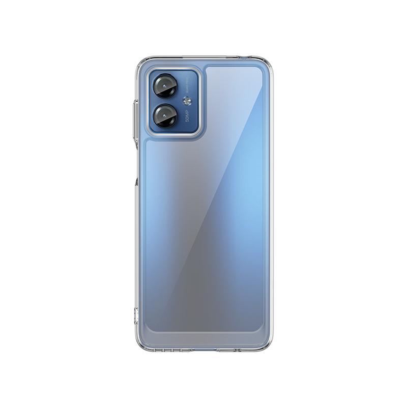 Для чехла Moto G14 Motorola Moto G14 Capas Противоударный бампер для телефона Задняя прозрачная цветная крышка Для Fundas Moto G14 G 14