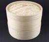 Bamboo Steamer Round 20Cm Double For Wok Pan Steaming