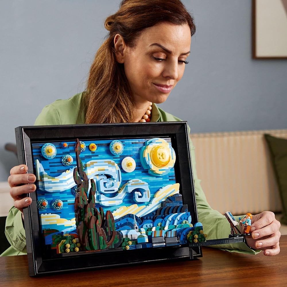LEGO Ideas Van Gogh Starry Night 2316 Pieces Building Block Toy Art Model Home Decor Collection