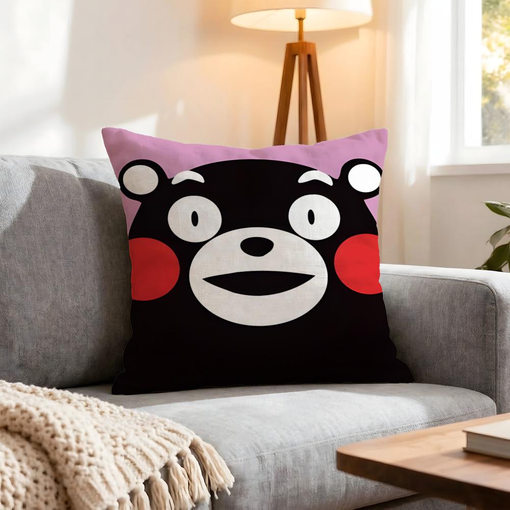 Mascot Kumamon Cushion Cover Pcs Decorative Covers Soft Cushion Case for Sofa Couch Decor x x Pillowcases
