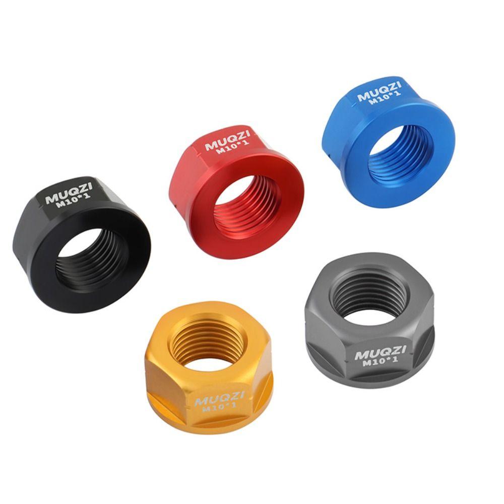 2pcs Aluminum Zinc Zinc Alloy Rear Axle Screw High Strength Bike Accessories Bicycle Hub Nut  Rear Axle