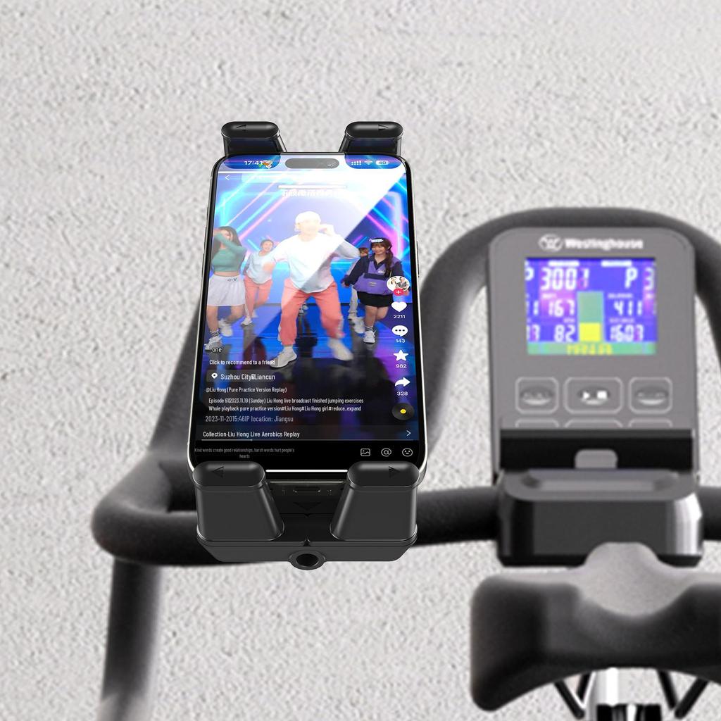 Universal Anti-Drop Holder for Mountain Bikes, Motorcycles, Electric Vehicles, and Fitness Equipment - Fits Phones and Tablets