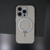Подходит для iPhone16promax Гофрированный магнитный присосок Вращающийся на 360 градусов кронштейн Чехол для мобильного телефона Apple 15 Матовый противоударный