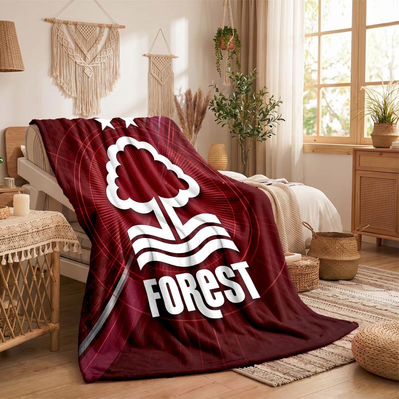 Флисовое одеяло в тематике Ноттингем Форест Уютное Мягкое Плюшевое Одеяло Для Спальни Дивана Путешествий