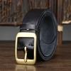Ремень мужской итальянский выцветший винтажный первый слой коровьей кожи с пряжкой из натуральной кожи простой универсальный повседневный ремень для брюк