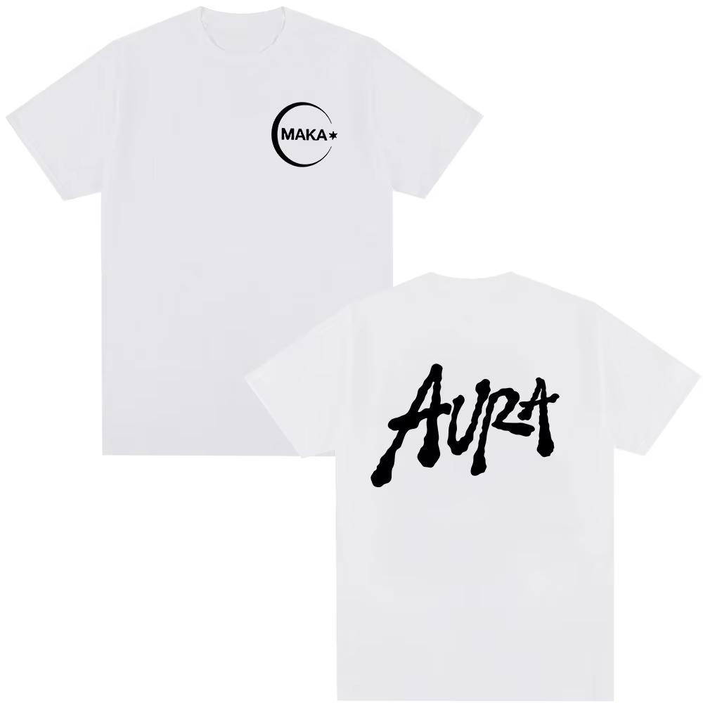 Rapper Maka Aura 2025 Tour Vintage Print Unisex Casual Women And Men Fashion Comfortable T-shirt