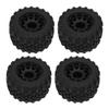4pcs RC Monster Truck Tires Black Rubber Plastic 12mm Hex RC Accessories for Redcat for HPI for HSP for 1 10