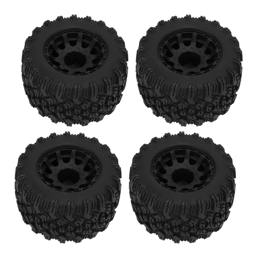 4pcs RC Monster Truck Tires Black Rubber Plastic 12mm Hex RC Accessories for Redcat for HPI for HSP for 1 10