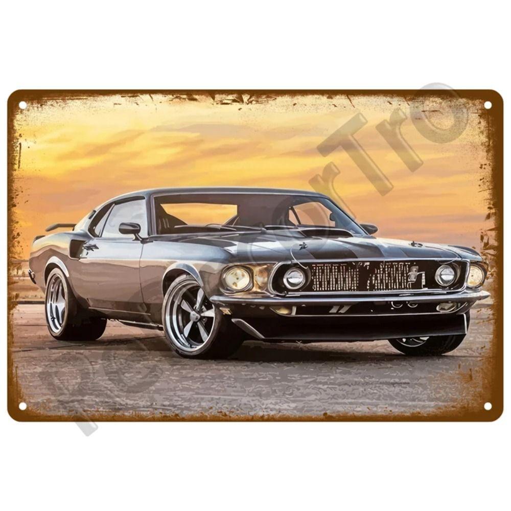 Металлическая табличка для мотоциклетного гаража, настенный декор, 20x30 см