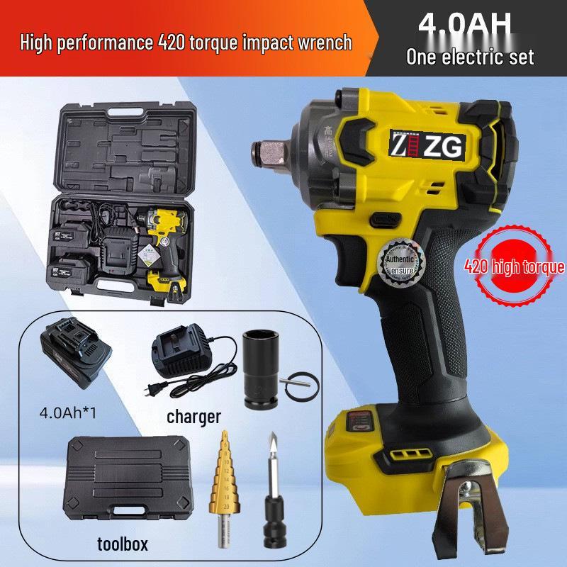 Высокомощный бесщеточный электрический ударный гайковерт с литиевой батареей