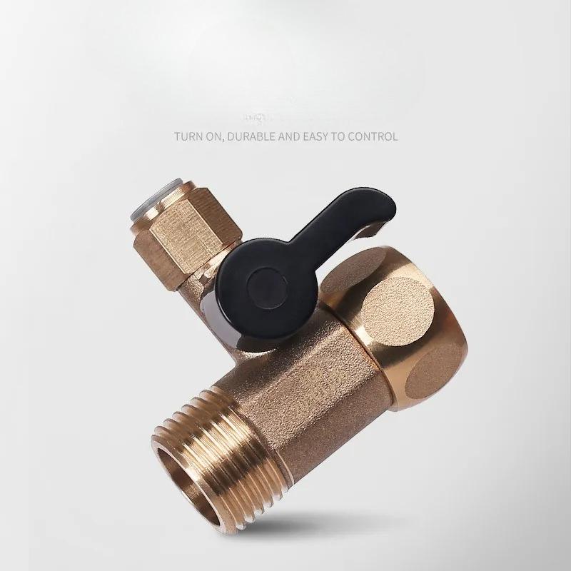 1/4" 3/8" 1/2" BSP Резьбовой Быстроразъемный Угольник с Шаровым Краном Тройник 3 Хода POM / Сплав / Латунь Очиститель Воды Система Обратного Осмоса RO Фильтр