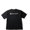 Snow Peak Новый стандартный мужской футболка с принтом логотипа на спине Классический крой Сшита Черный S nSd TS 25au004