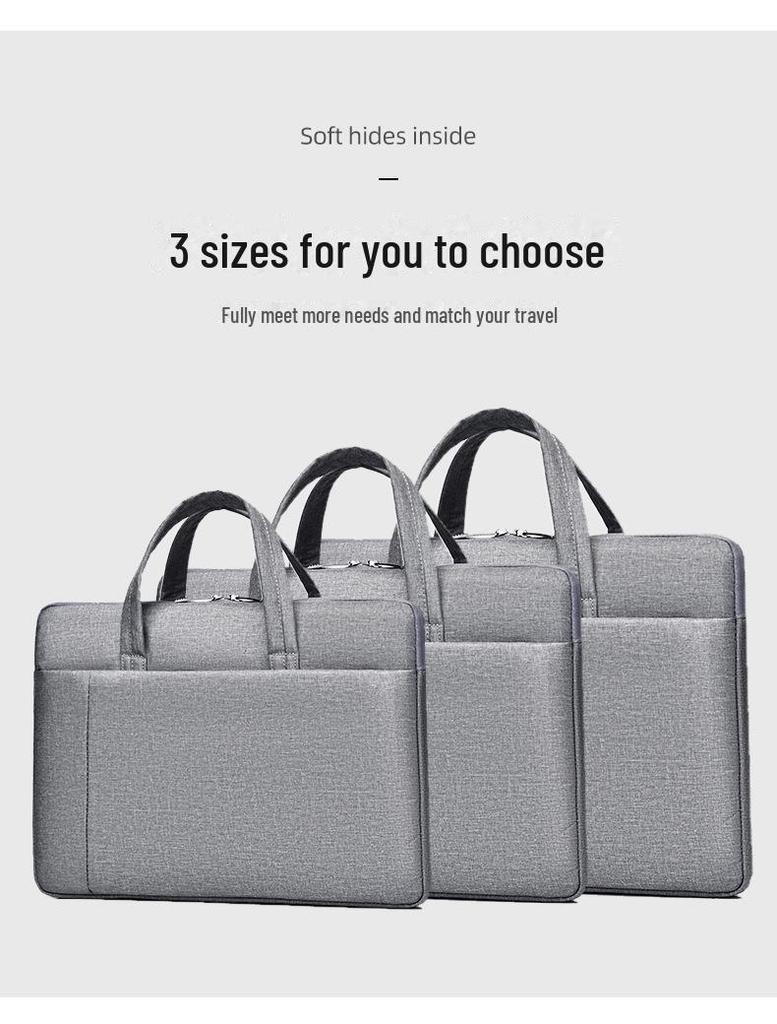 15.6" Laptop Bag: Simple Business Handbag & Briefcase with Custom Logo Option