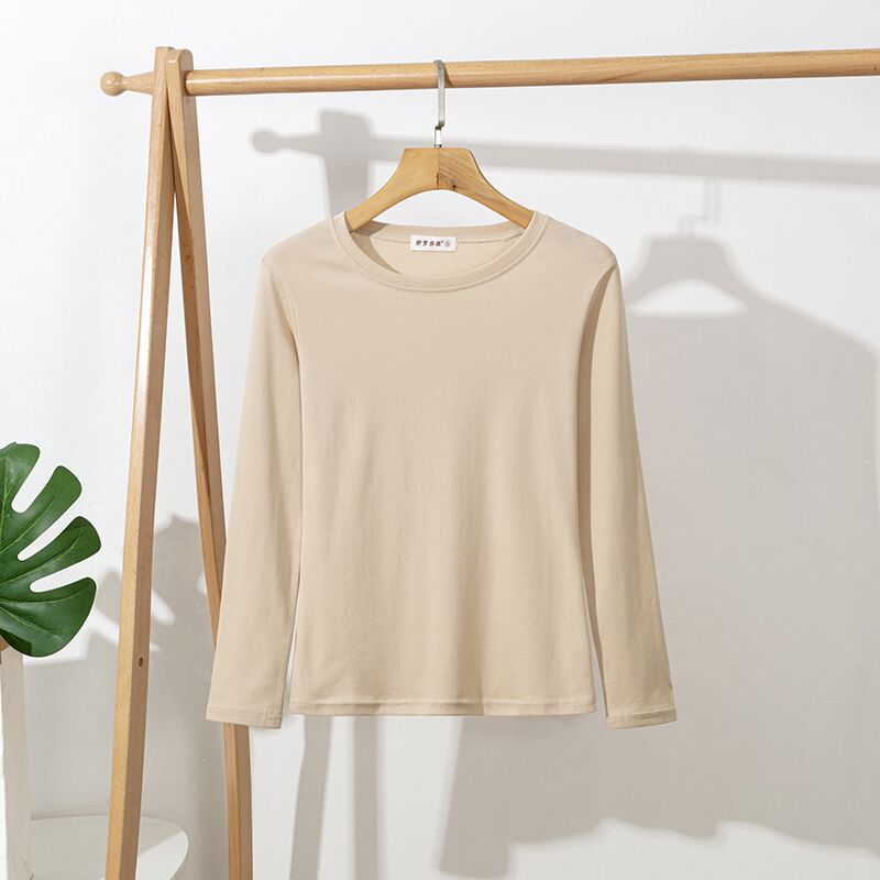 Женская хлопковая белая футболка с длинным рукавом, женские топы, тонкая женская одежда