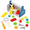 Kinderplay Green Series Coffret D'outils En Bois Pour Enfant - 22 Pièces Avec Boîte (GS4697)
