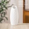 Plain-fired Matte White Ceramic Flower Arrangement Small Vase Creative and Simple Living Room Home Dried Flower Ornament