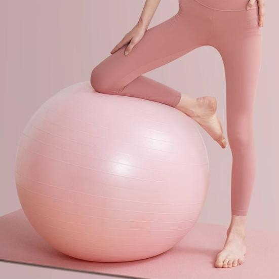 55/65/75CM Yoga Ball with Air Pump Anti-slip Physical Therapy PVC Fitness Balance Ball Pregnancy Birthing Ball Gym Workout Stability Ball