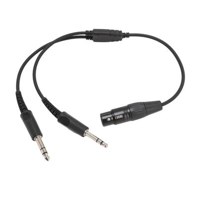 5-контактный XLR-GA двойной штекер Y-разветвитель для наушников-адаптера для Airbus XLR 5-контактный женский-GA двойной мужской