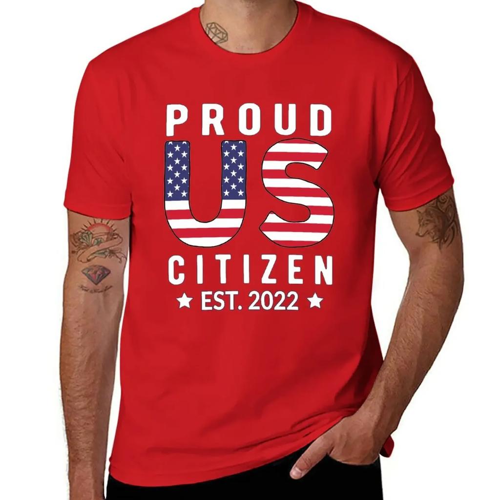 Proud USA Citizen Est. 2022, NewAmerican Citizenship 2022 Gift T-Shirt graphics shirts graphic tees mens champion t shirts