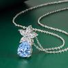 BELLA BOX Drop Shaped Pendant Necklace Multiple Colour Fashion Wedding Engagement Jewelry