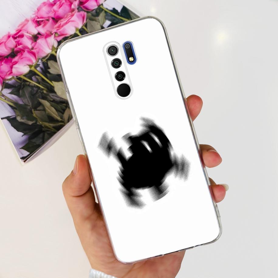 For Xiaomi Redmi 9 Case 6.53" Cover For Redmi 9 Flower Butterfly Transparent Silicone Soft Phone Covers For Redmi 9 Prime Bumper