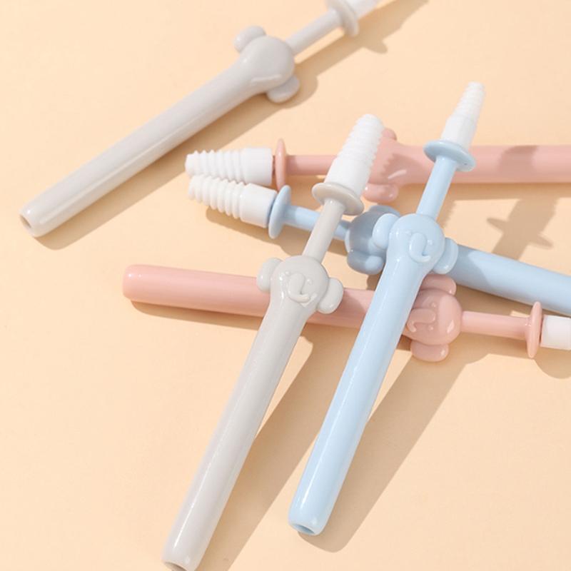 3 шт. Силиконовая палочка для чистки носа Стерильная многофункциональная палочка для чистки носа Спиральная головка Щетка для промывания носа для детей и взрослых