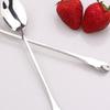 Dinner Round Picnic Dessert Long Spoon Handled Coffee Teaspoon Stainless Tea Spoons