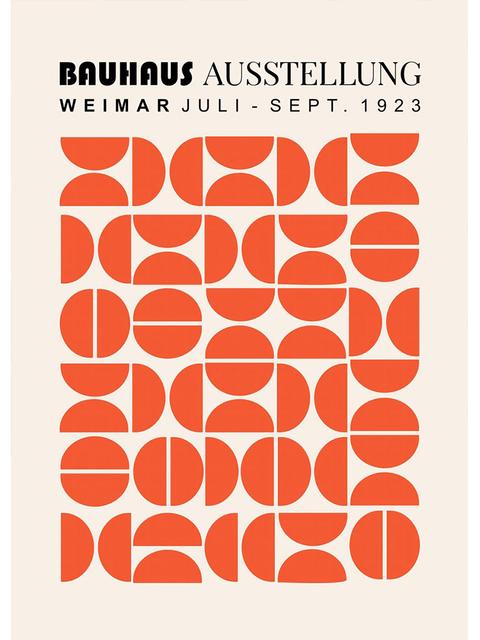 Черно-белая выставка модернизма, печать на холсте, винтажная минималистичная картина в стиле Баухаус, настенные художественные постеры для домашнего декора, без рамки