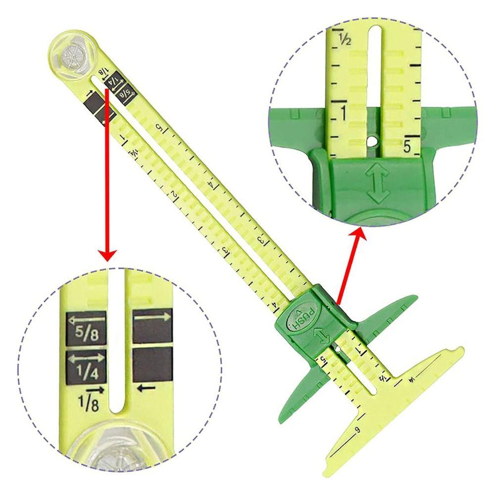 Sliding Gauge Sliding Ruler Multi-Functional Sewing Measuring Tool Sewing Seam Ruler  Tailors